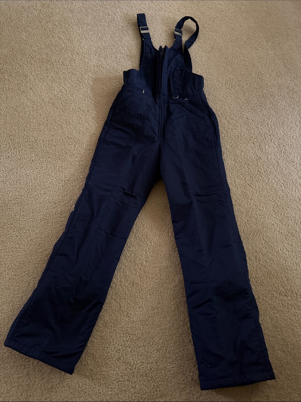 Topher Navy Blue Insulated Snow Bib Overalls 10